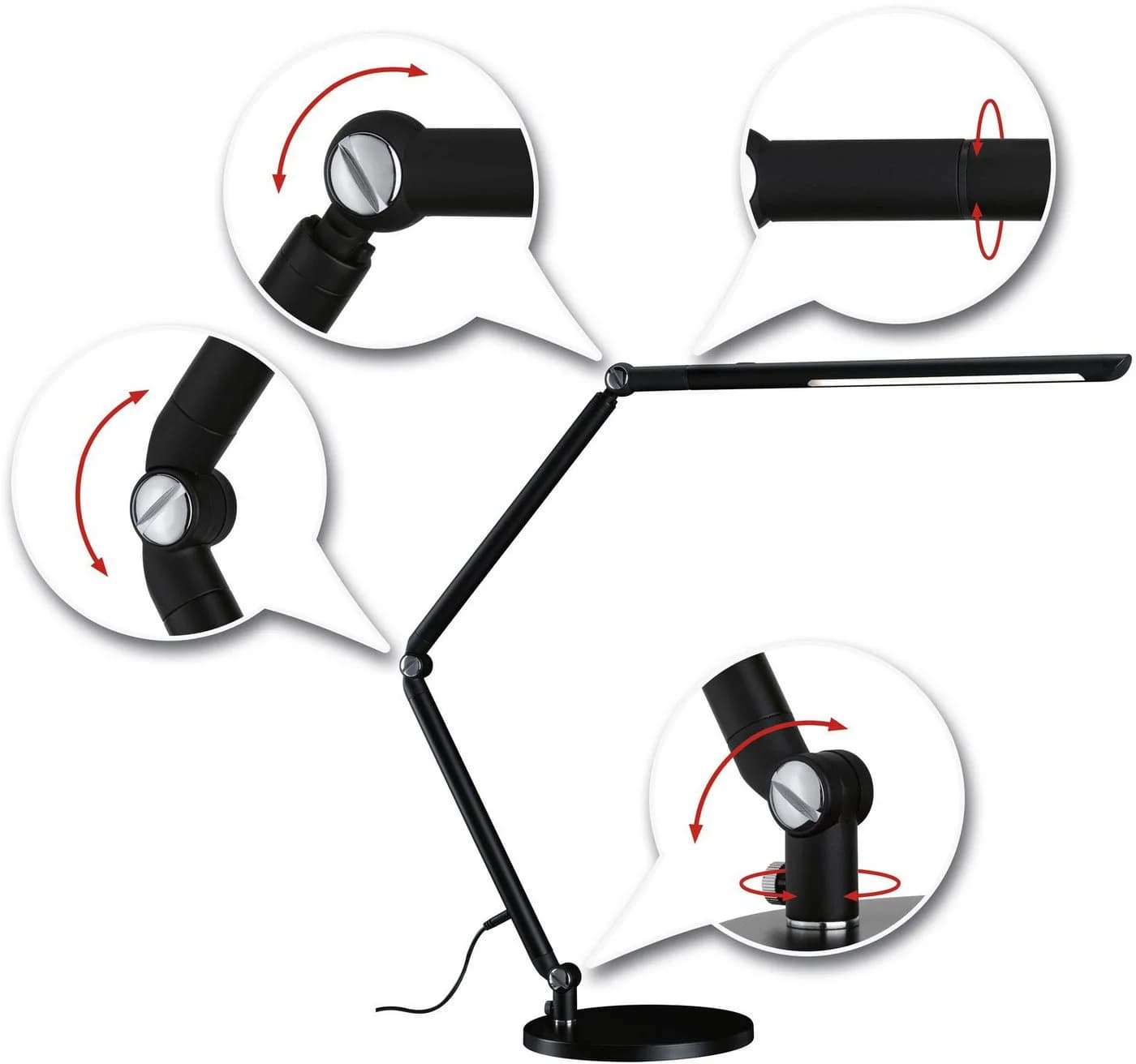 PAULMANN LED Schreibtischlampe FlexBar Schwarz Dimmbar - Bild 5