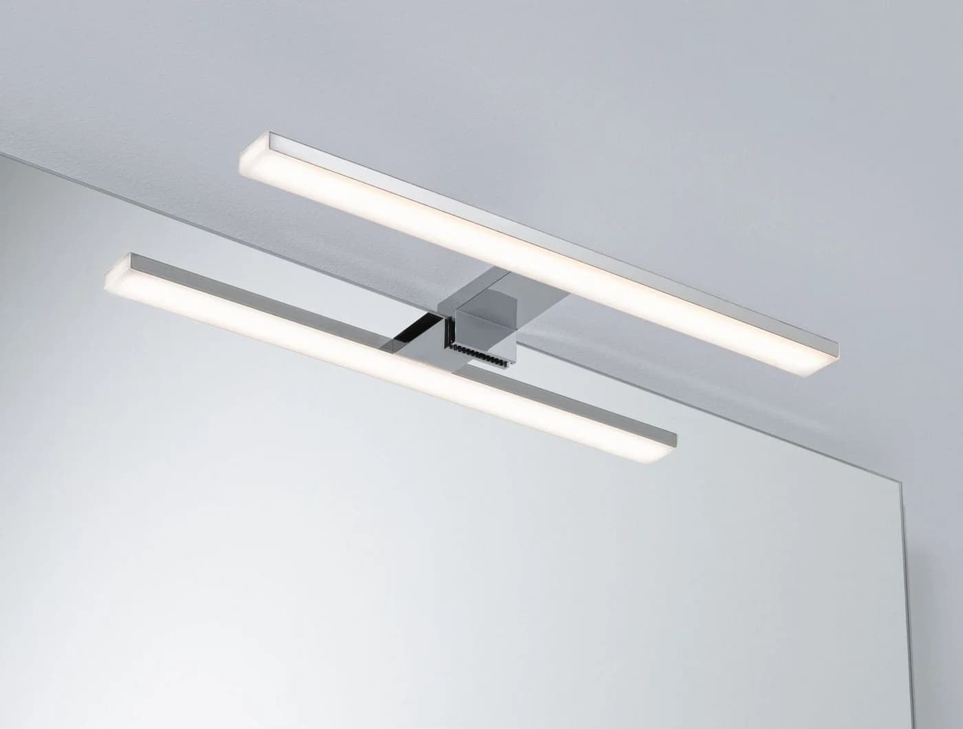 Paulmann Spiegelleuchte Evie Chrom Grau IP44 LED