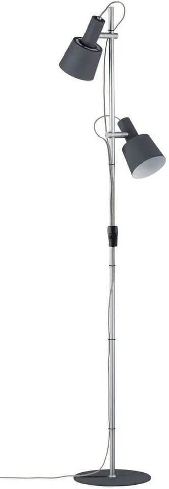 PAULMANN LED Stehlampe Haldar Grau Chrom 152cm E14 - Bild 4