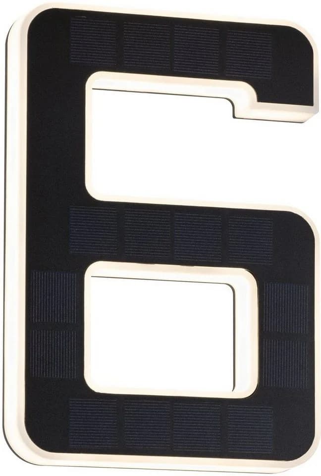 PAULMANN Solar Hausnummer LED Wandleuchte Schwarz - Bild 5