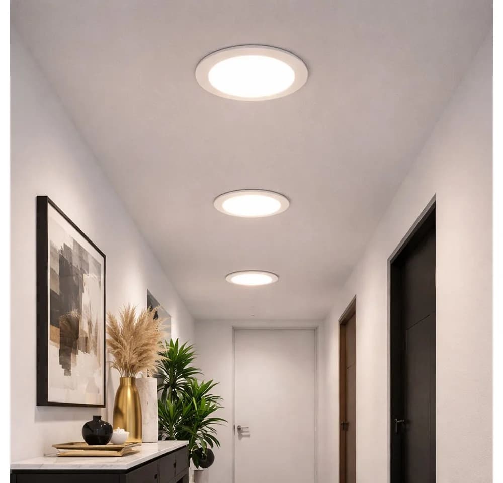 Paulmann LED Einbaustrahler 3er-Set Warmweiß Alu - Bild 2
