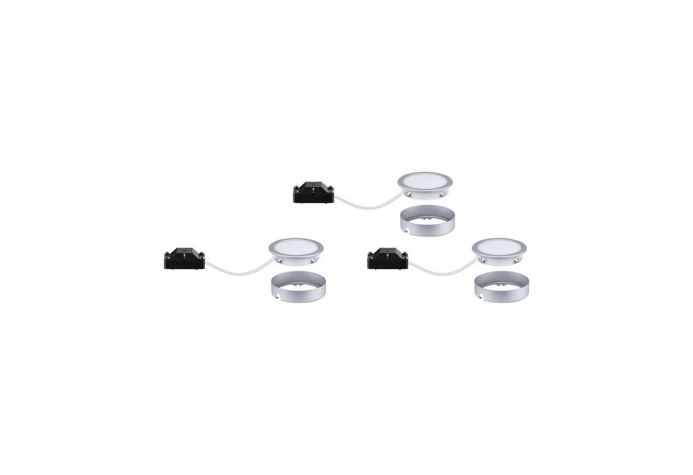 Paulmann Unterschrankleuchte Set Pukk 3x LED Schwarz Warmweiß - Bild 5