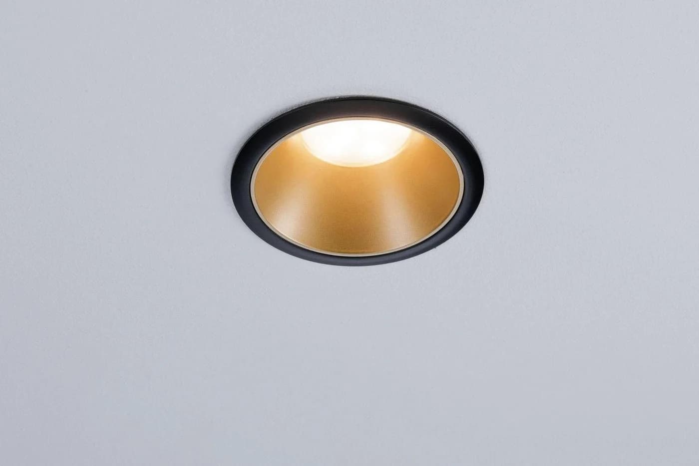 PAULMANN LED Einbauleuchte Cole 3er Set Schwarz/Gold Dimmbar - Bild 5