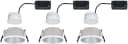 PAULMANN LED Einbauleuchte Cole 3er Set Weiß/Silber Dimmbar Bild 1