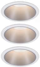 PAULMANN LED Einbauleuchte Cole 3er Set Weiß/Silber Dimmbar Bild 2