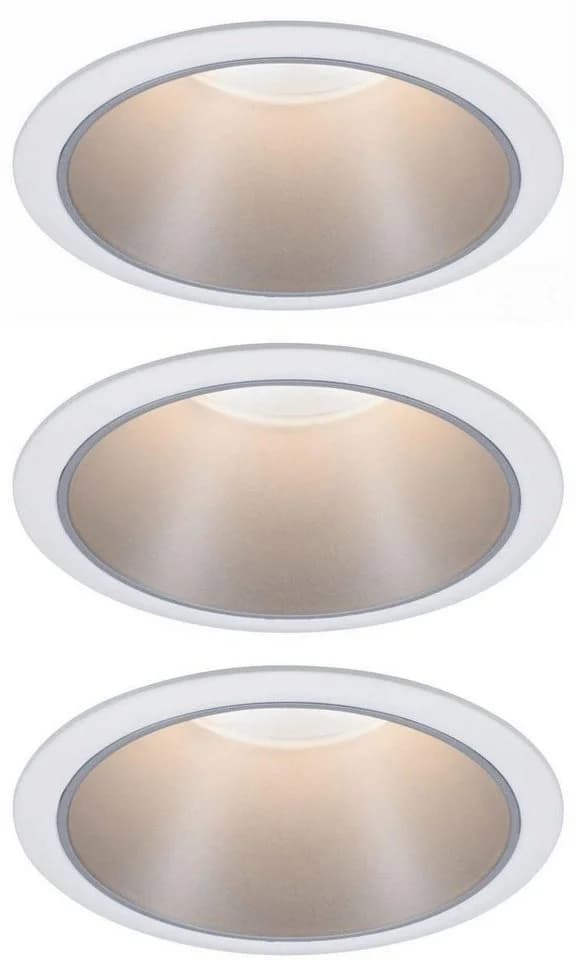 PAULMANN LED Einbauleuchte Cole 3er Set Weiß/Silber Dimmbar - Bild 2