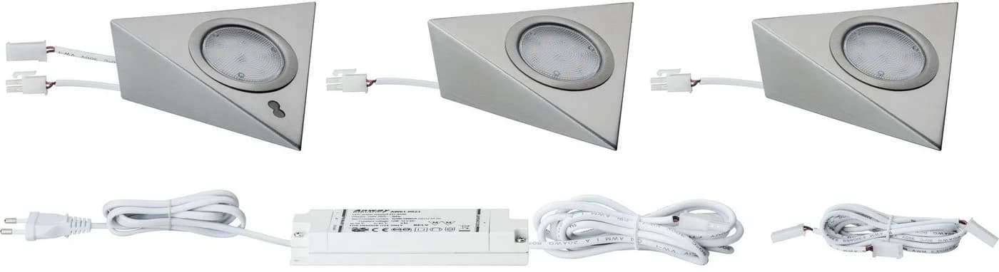 Paulmann Unterschrankleuchte LED mit Näherungssensor 3x2,8W Warmweiß 3er-Set - Bild 4