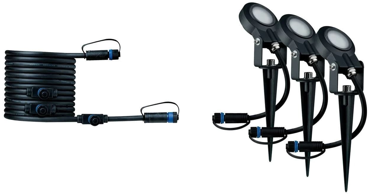 Paulmann LED Gartenstrahler Plug & Shine Sting 3000K 3er-Erweiterung
