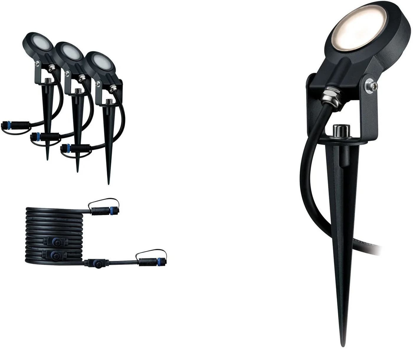 Paulmann LED Gartenstrahler Plug & Shine Sting 3000K 3er-Erweiterung - Bild 4