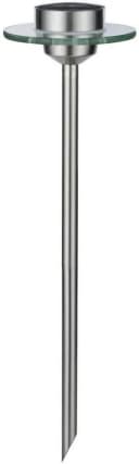 PAULMANN LED Gartenleuchte Solarspieß UFO Edelstahl Silber Bild 3