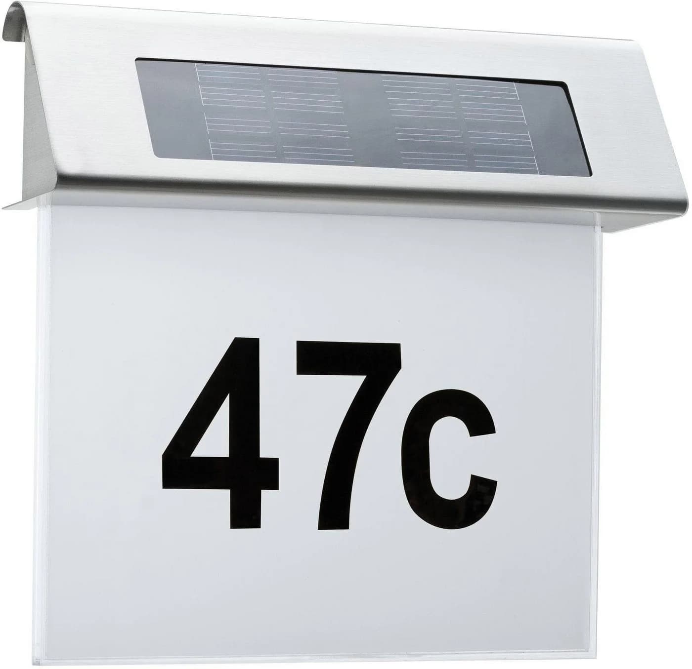 Paulmann LED Außen-Wandleuchte Hausnummer Weiß Grau Solar - Bild 5