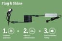 Paulmann LED Gartenstrahler Plug & Shine Plantini 3000K Anthrazit Bild 5