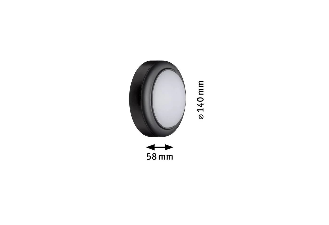 Paulmann LED Außen-Wandleuchte Grau IP44 Warmweiß - Bild 5