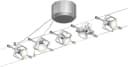 PAULMANN LED Deckenleuchte Mac II Grau Chrom 5 Spot GU5.3 Bild 2