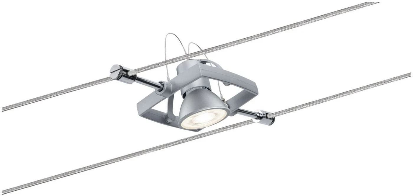 PAULMANN LED Deckenleuchte Mac II Grau Chrom 5 Spot GU5.3 - Bild 4