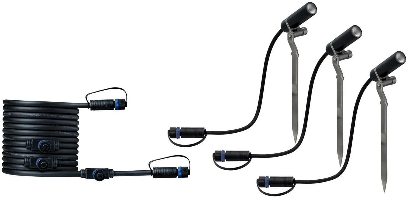 Paulmann Plug & Shine Plantini 3000K 3er-Ergänzung Anthrazit