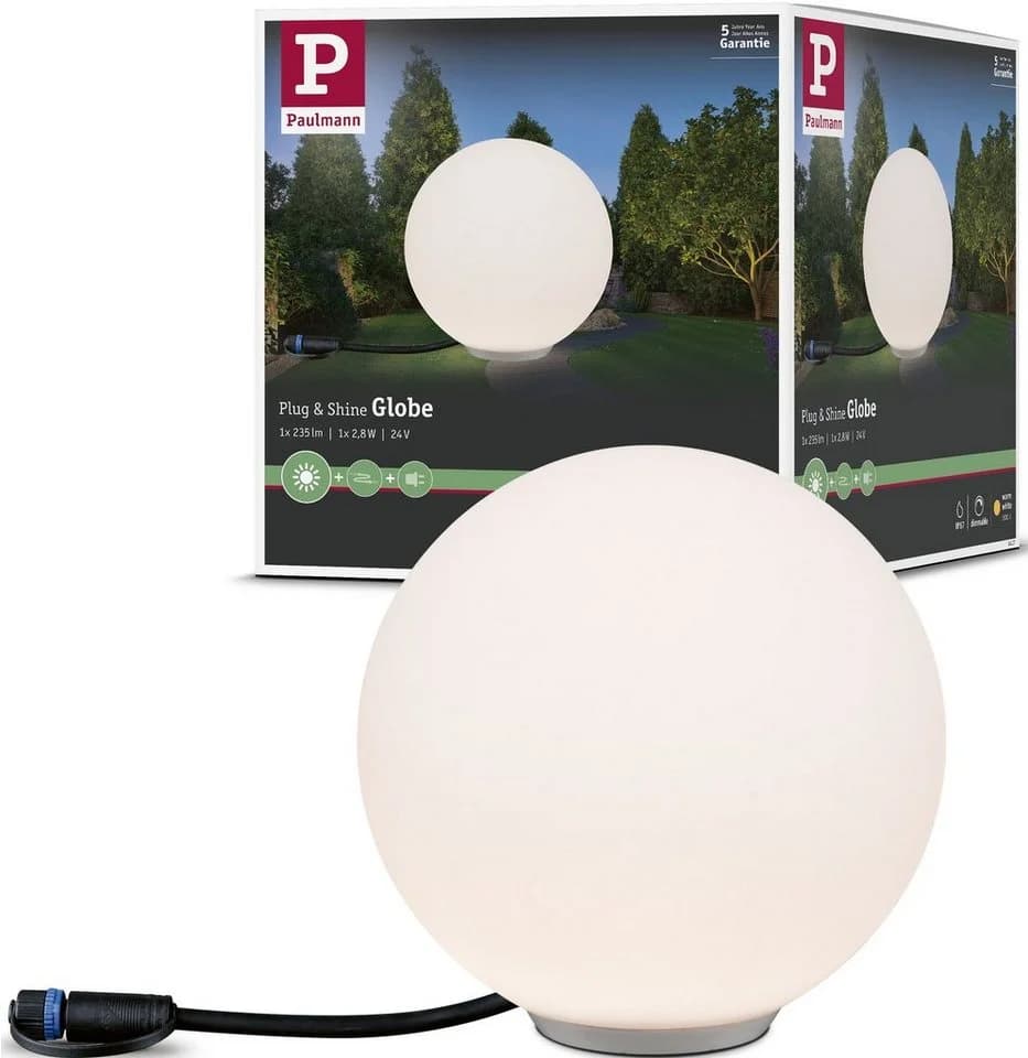 Paulmann Plug & Shine LED-Dekoleuchte Globe Ø 20cm Weiß - Bild 2