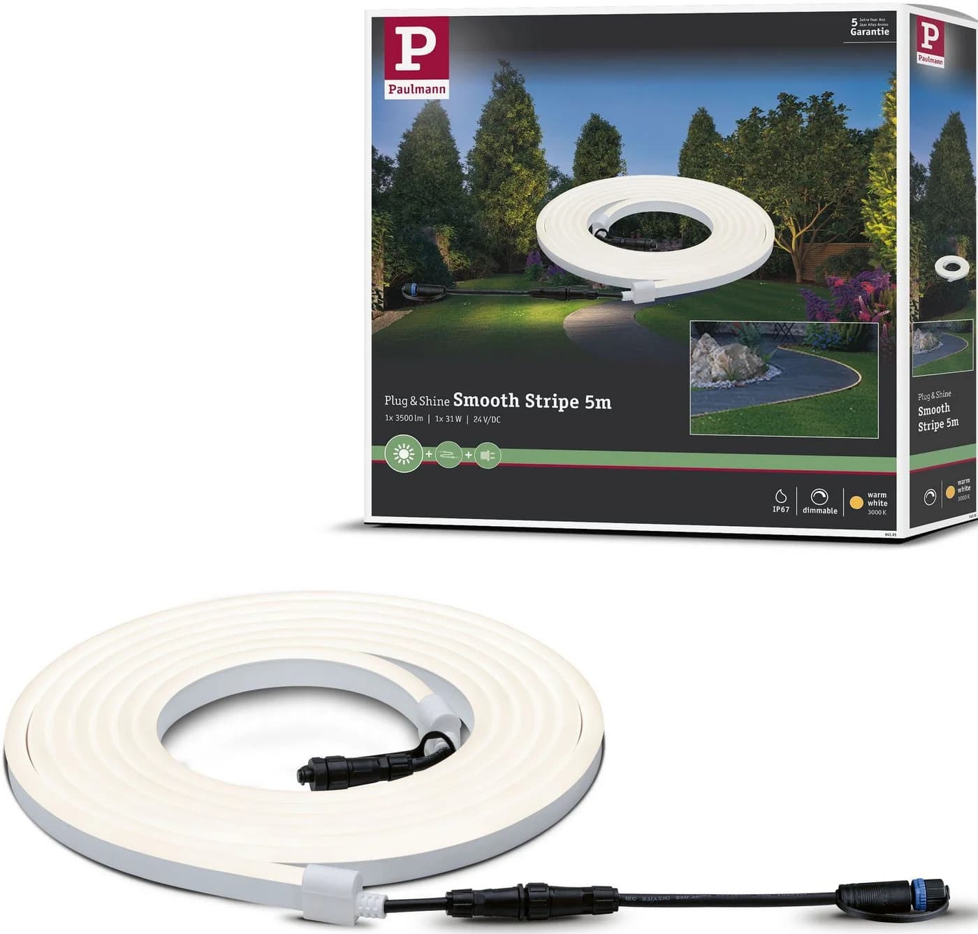 Paulmann Plug & Shine Neon LED-Stripe 5m Weiß - Bild 2