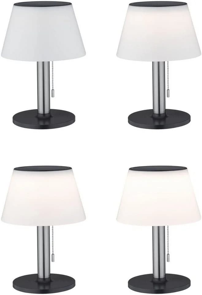 PAULMANN LED Außen-Tischleuchte Lillesol Solar Dimmbar Silber - Bild 5