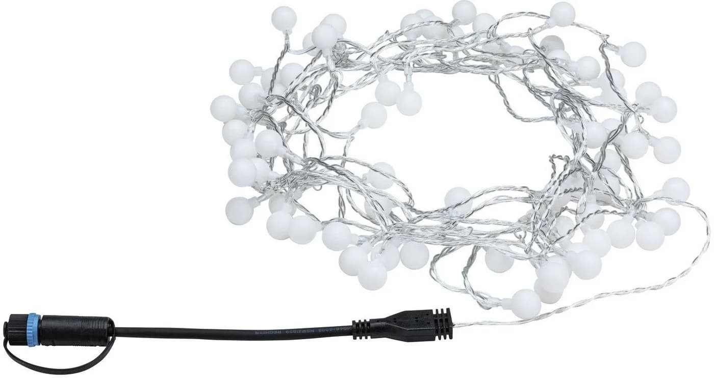 Paulmann LED-Lichterkette Plug & Shine IP44 7,5m Schwarz