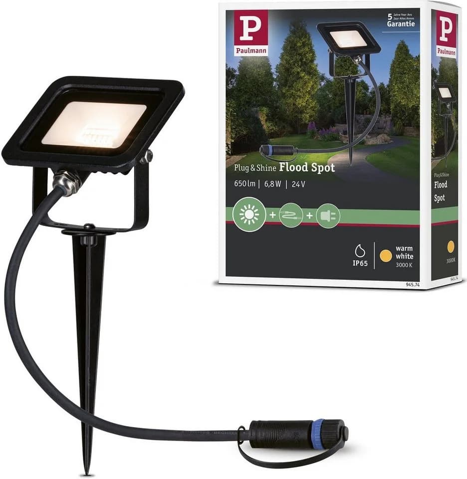 Paulmann Plug & Shine Fluter mit Spieß 6,8W Schwarz - Bild 2