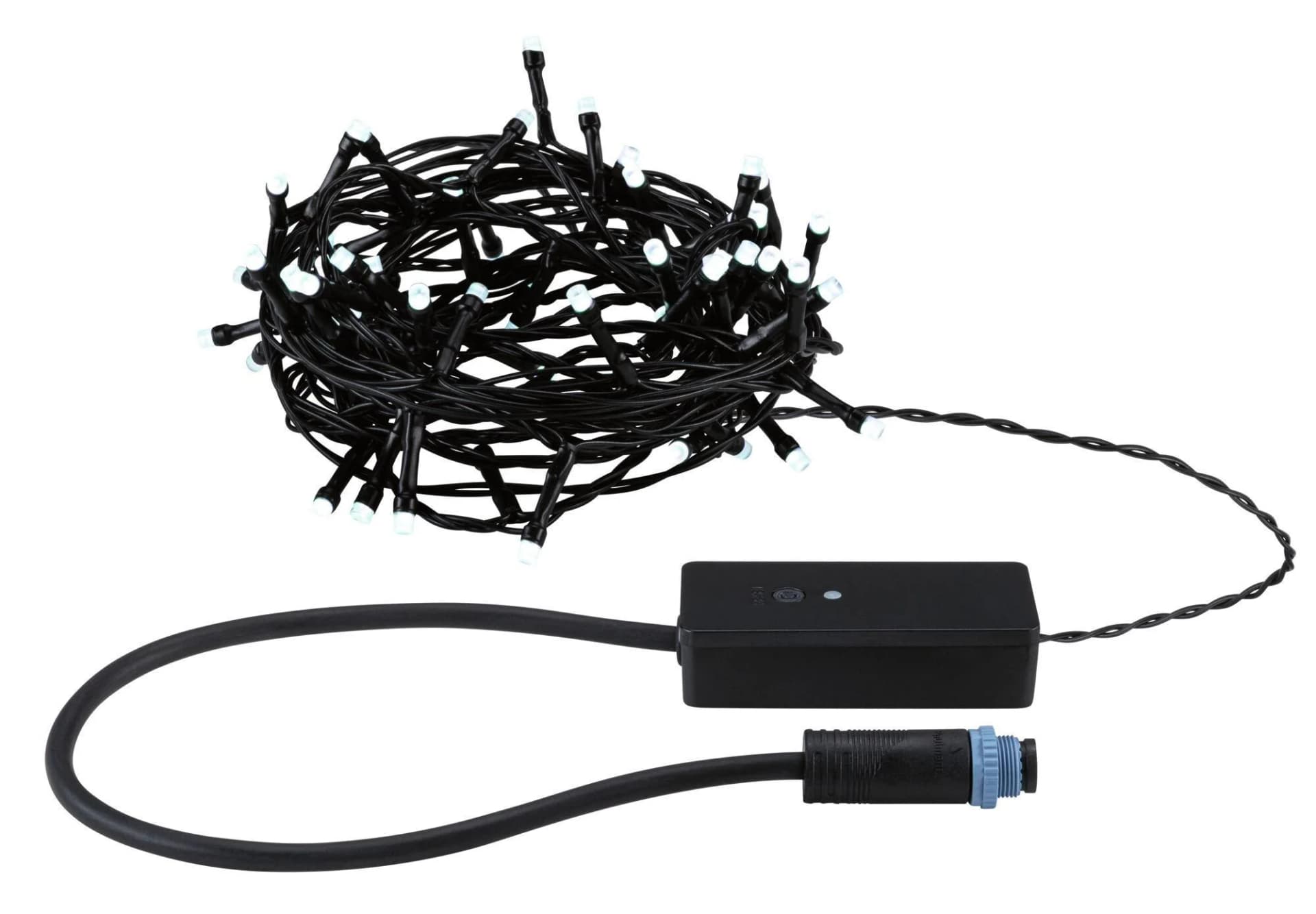 PAULMANN LED-Lichterkette Yuna IP44 Schwarz 64 Dioden 7,4m
