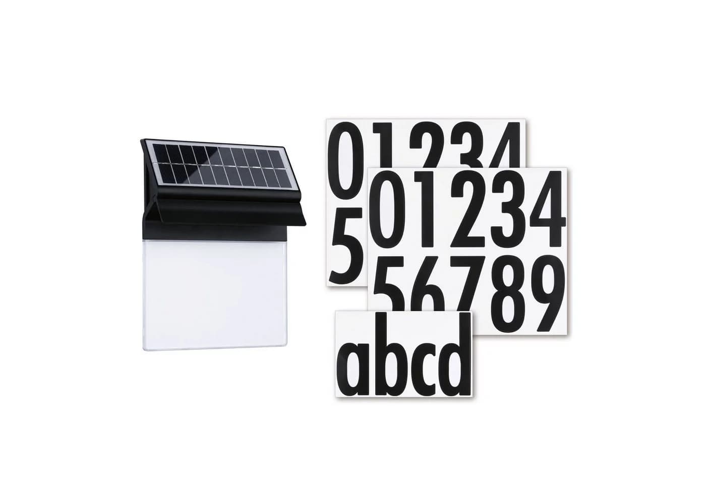 Paulmann Solar Hausnummernleuchte Neda IP44 Schwarz LED - Bild 3