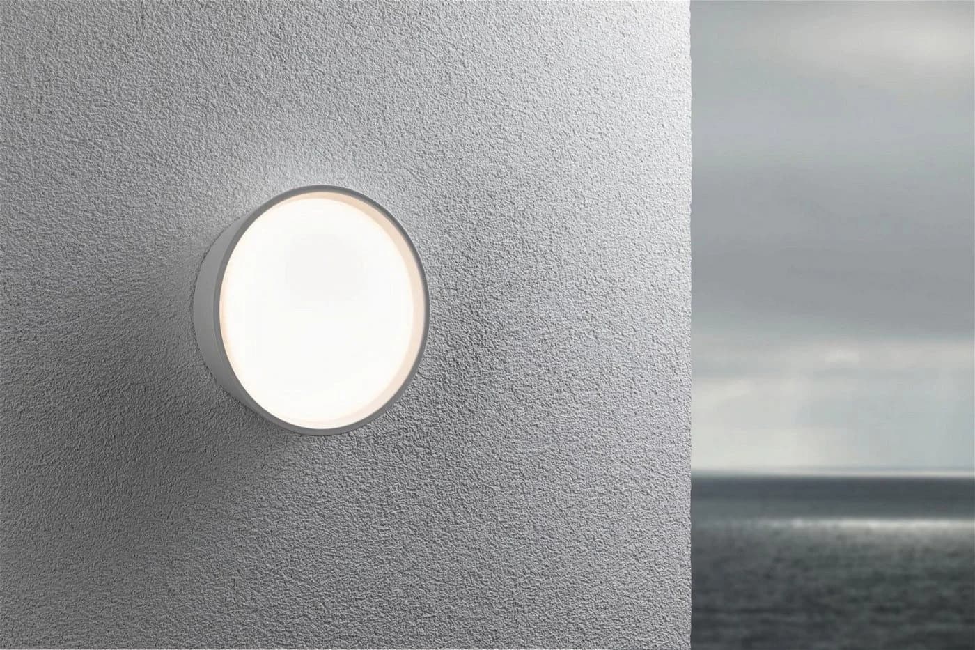 Paulmann LED Außen-Wandleuchte Platomo Weiß IP44