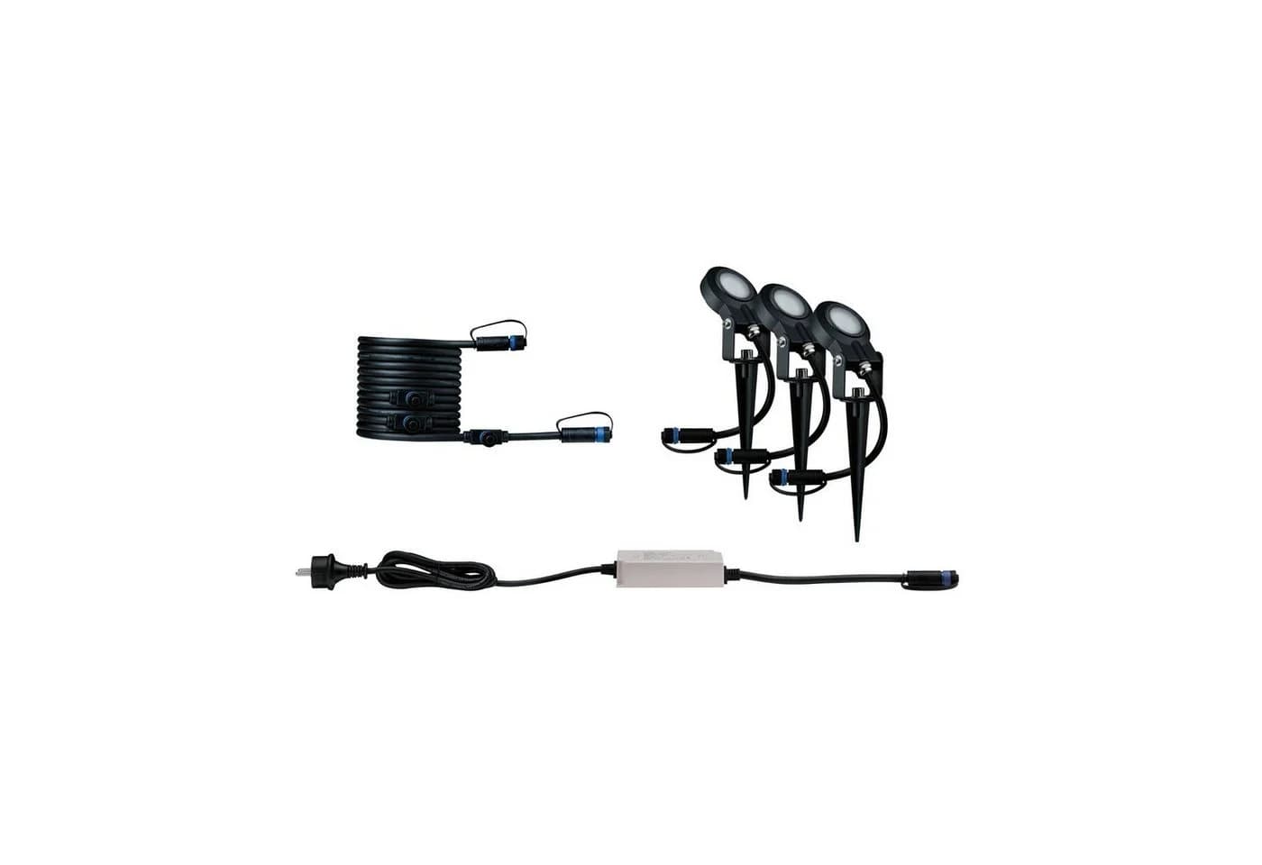 Paulmann Plug & Shine Sting Spot 2200K 3er Basisset Grau - Bild 4