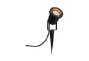Paulmann LED Gartenstrahler IP65 rund 92mm 2200K 4,3W 320lm 230V 38-38° Schwarz Metall Goldlicht Bild 3