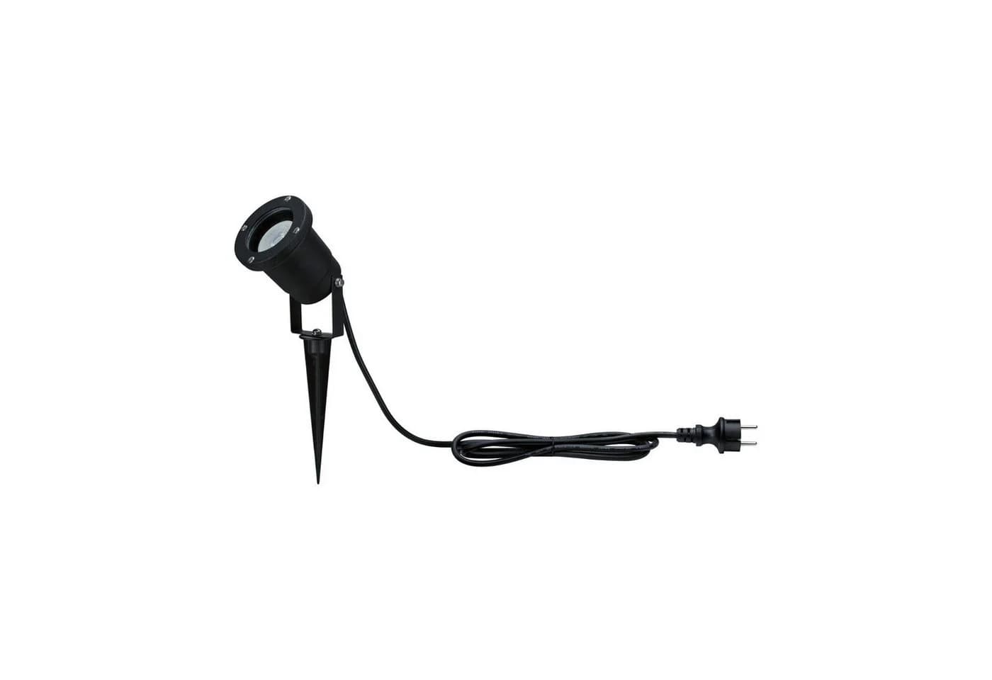 Paulmann LED Gartenstrahler IP65 rund 92mm 2200K 4,3W 320lm 230V 38-38° Schwarz Metall Goldlicht - Bild 4