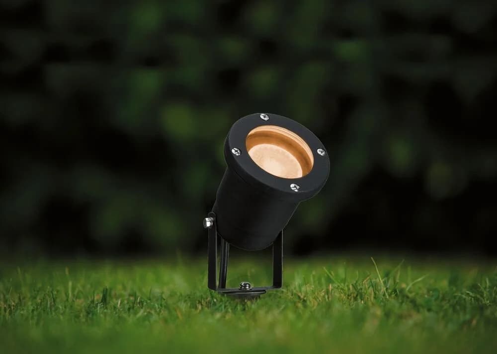 Paulmann LED Gartenstrahler IP65 rund 92mm 2200K 4,3W 320lm 230V 38-38° Schwarz Metall Goldlicht - Bild 5