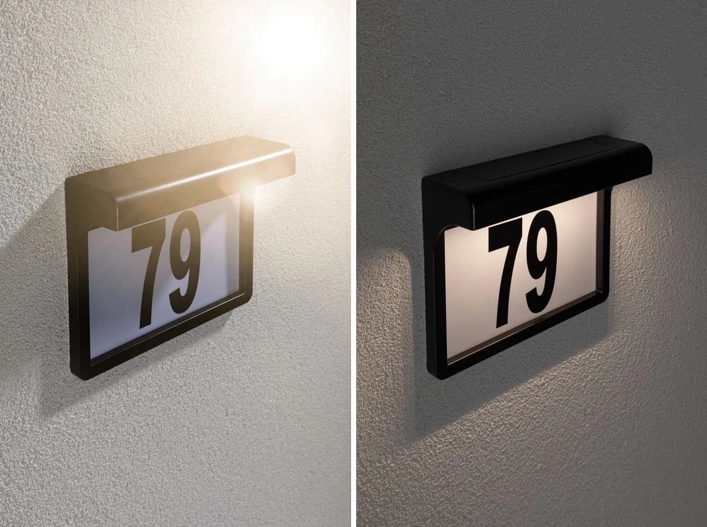 Paulmann LED Außen-Wandleuchte Hausnummer Solar Schwarz - Bild 5