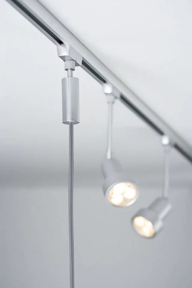 PAULMANN URail Pendel 2Easy E27 Dimmbar Schienensystem Leuchte Silber
