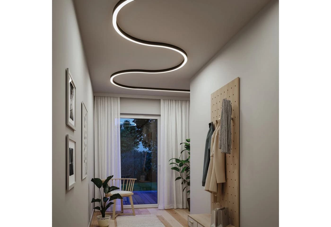Paulmann Schienensystem-Leuchten Linion Lichtkanal LED Warmweiß Schwarz - Bild 3