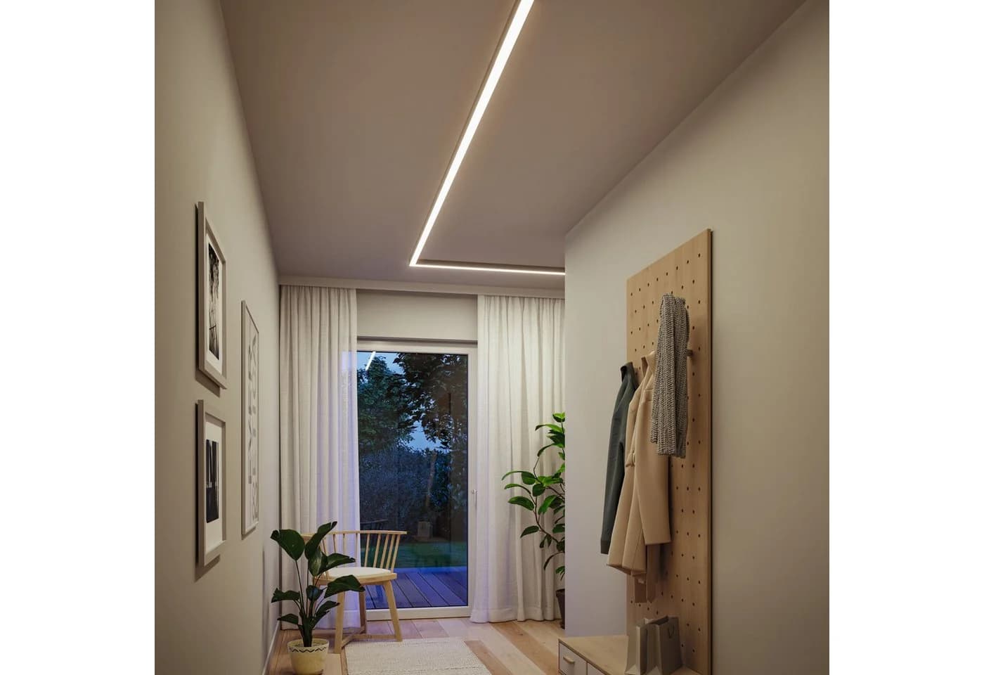 Paulmann LED-Lichtleiste Linion Chrom 90° Ecke 3000 K - Bild 4