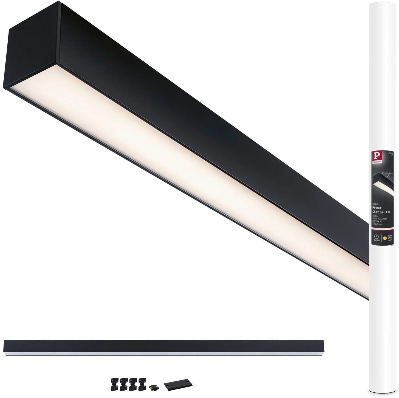 Paulmann Lichtleiste Linion Schwarz 1 m Master Trafo ein/aus - Bild 2