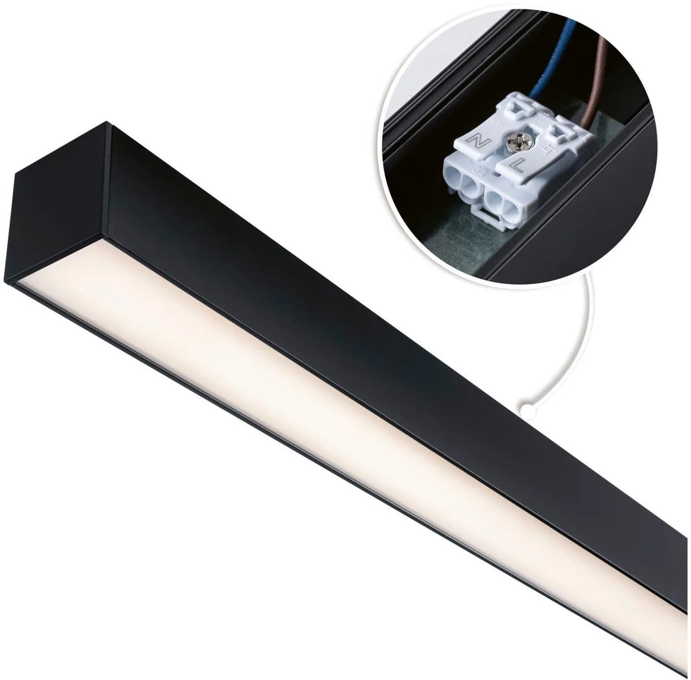 Paulmann Lichtleiste Linion Schwarz 1 m Master Trafo ein/aus - Bild 4