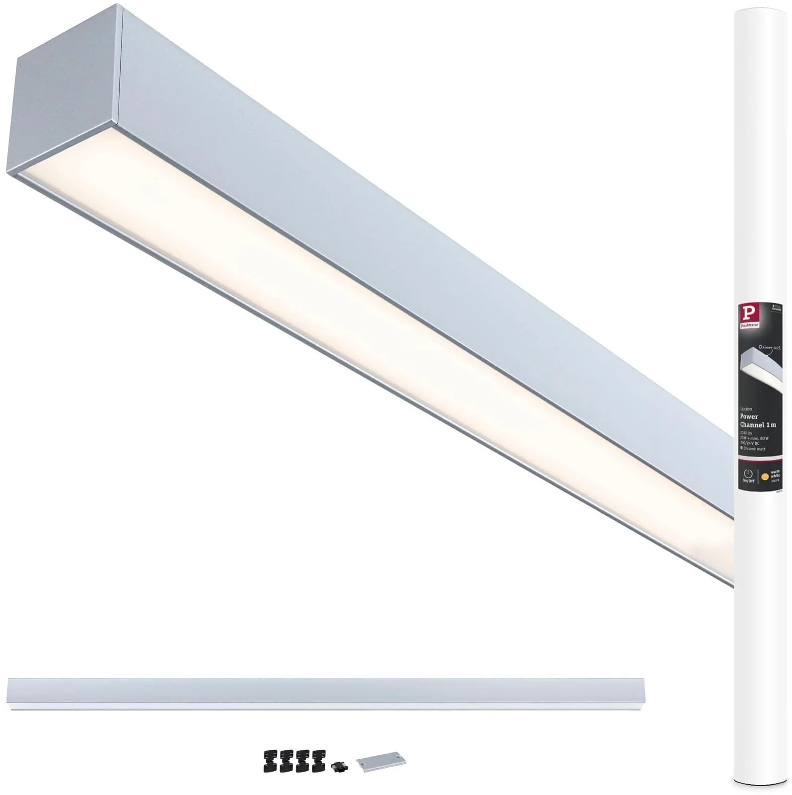Paulmann Lichtleiste Linion Chrom 1 m LED-Lichtkanal - Bild 5