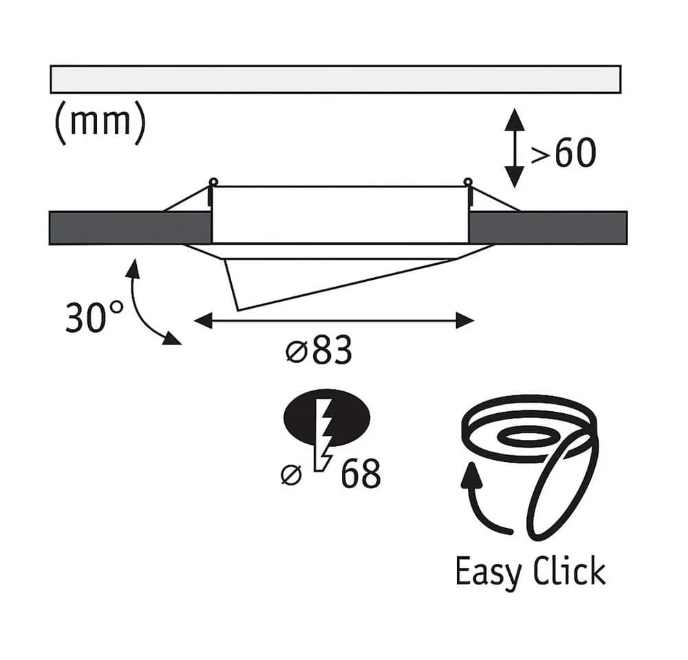 Einbaustrahler Modern Aluminium Zink Gebürstetes Eisen 6x6x6 cm - Bild 5