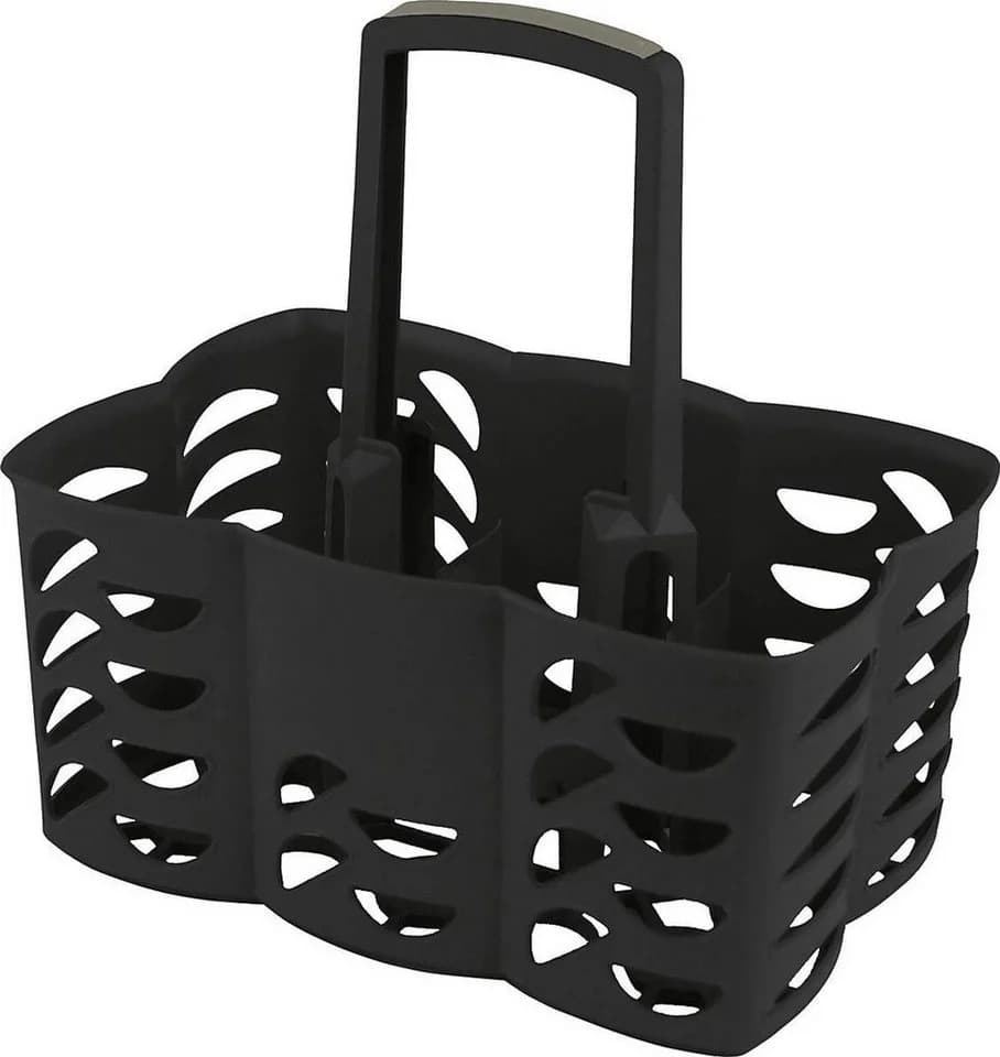 Gies Flaschenträger für 6 Flaschen 30,5x21x31cm EcoRecycled Schwarz