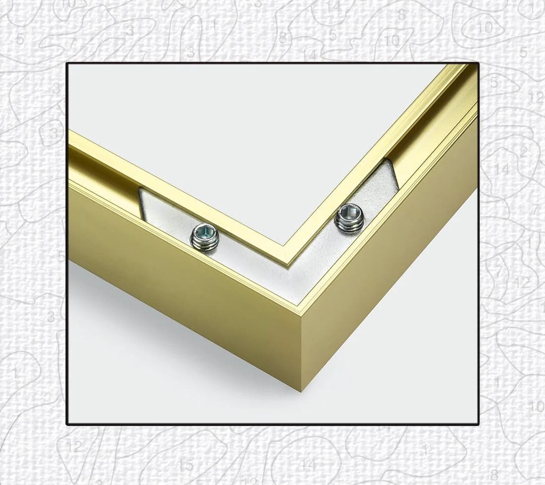 SCHIPPER Bilderrahmen Gold 40x80 cm - Malen nach Zahlen