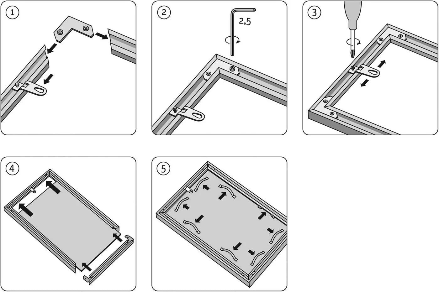 SCHIPPER Bilderrahmen Gold 40x80 cm - Malen nach Zahlen - Bild 4
