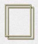 Schipper Bilderrahmen Malen nach Zahlen Set 2er Gold Aluminium Bild 1