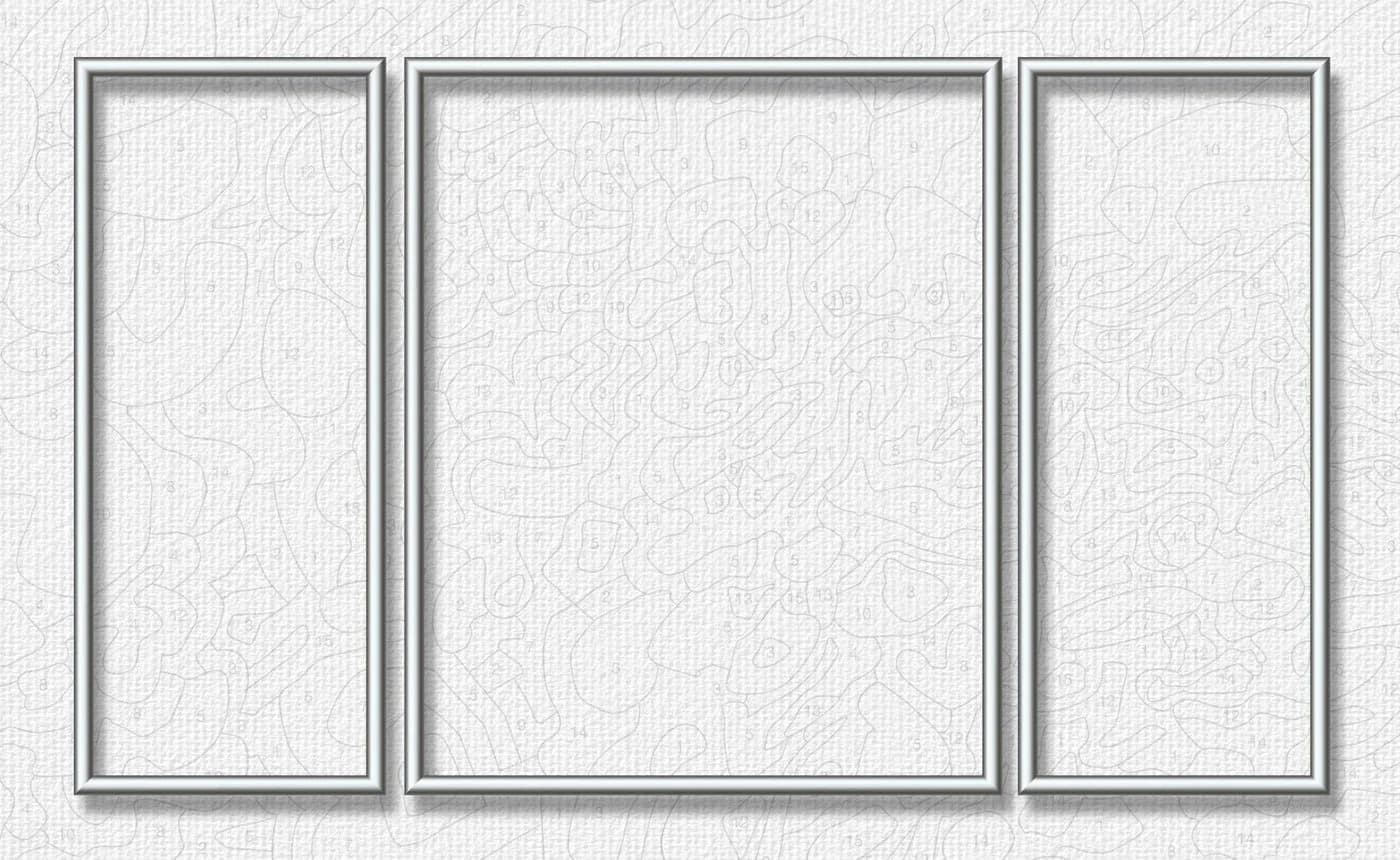 Schipper Bilderrahmen Triptychon 80x50 cm Silber Aluminium Set
