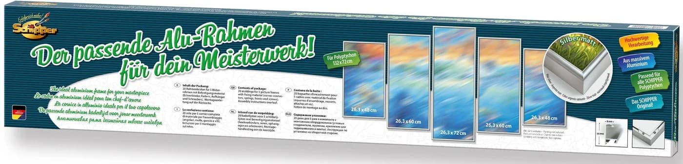 Schipper Alurahmen Polyptychon Silber 5er Set Made in Germany - Bild 2