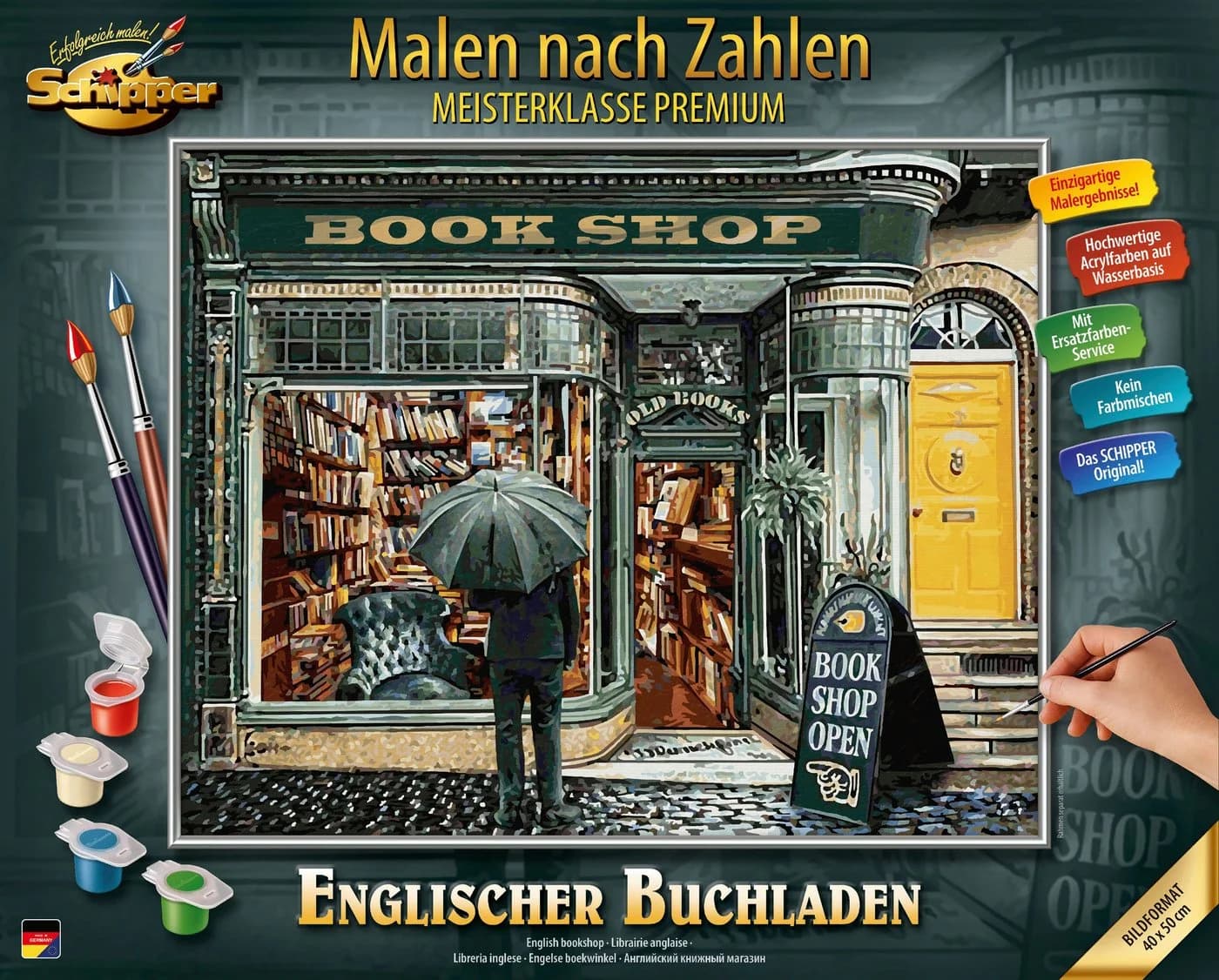 Schipper Malen nach Zahlen Meisterklasse Premium Englischer Buchladen Bunt - Bild 2