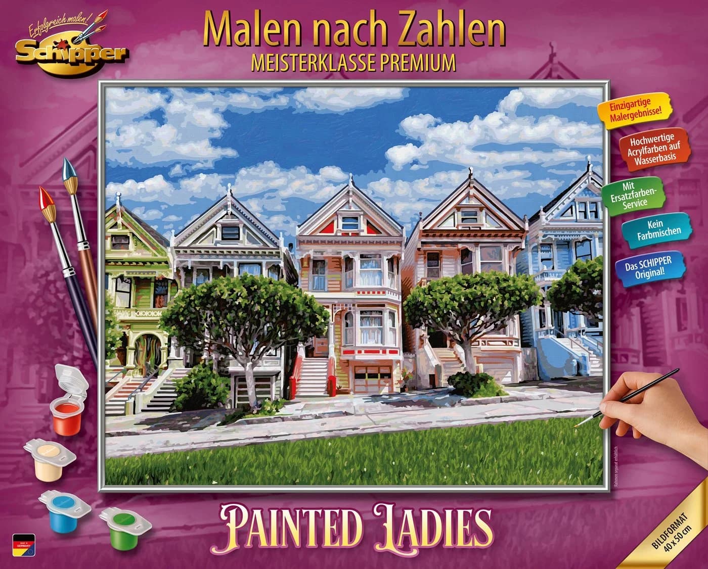 Malen nach Zahlen SCHIPPER Meisterklasse Premium Painted Ladies - Bild 2