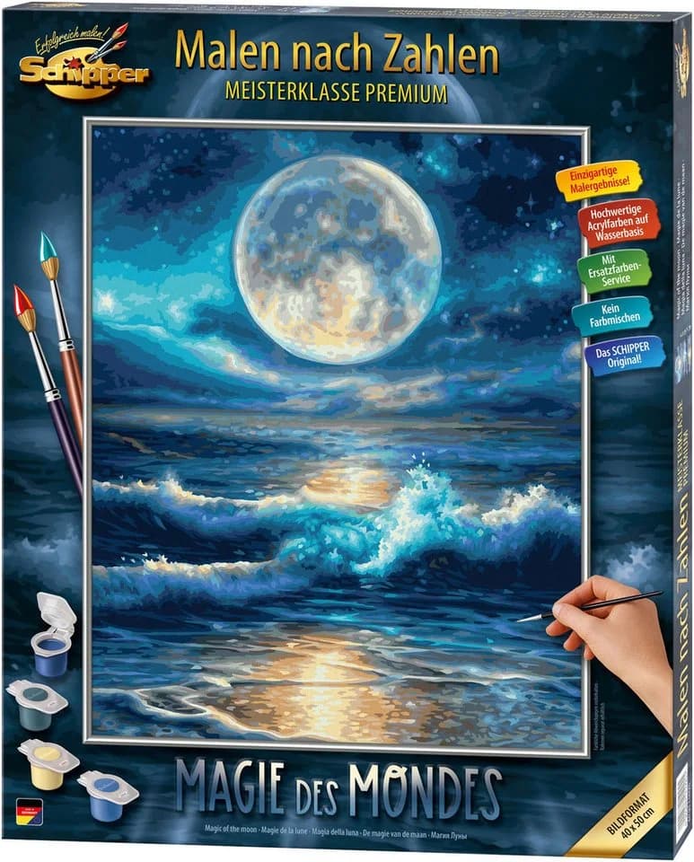 Schipper Malen nach Zahlen Mond Motiv 40x50cm - Bild 2