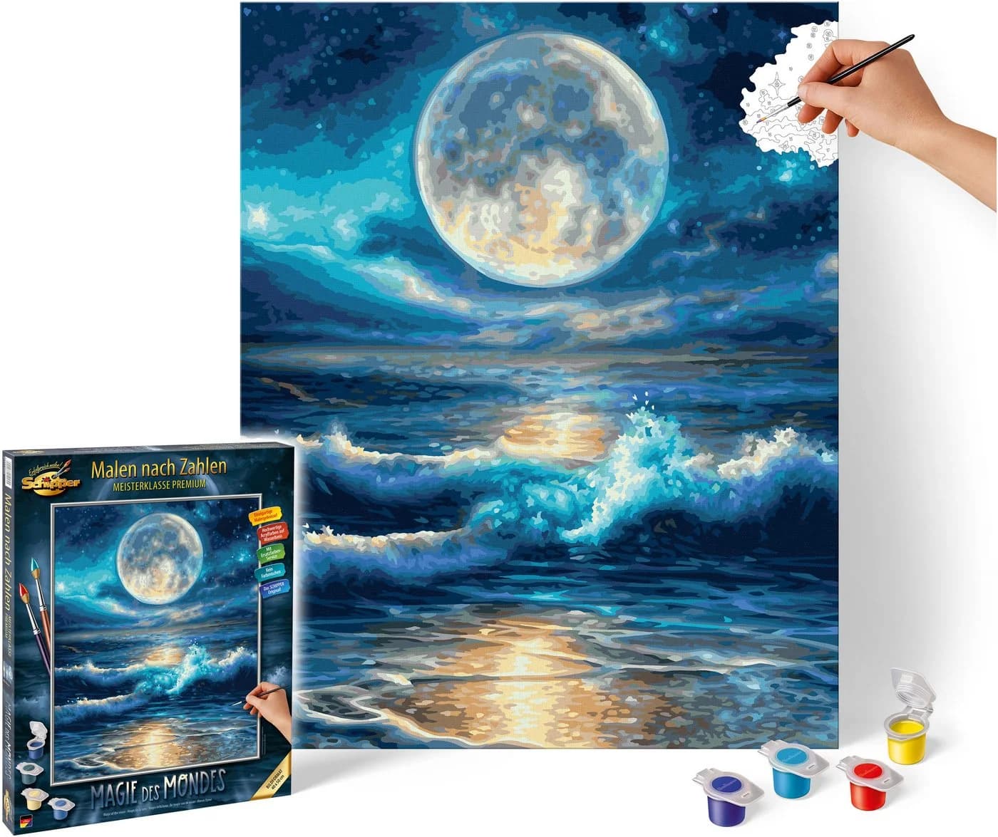 Schipper Malen nach Zahlen Mond Motiv 40x50cm - Bild 3